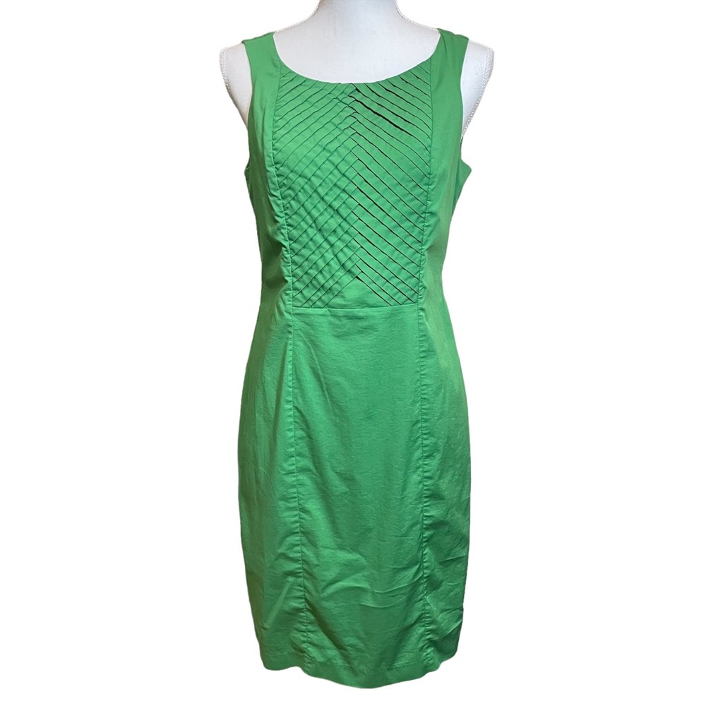 The Limited Green Cotton Pencil Dress.  Size 8